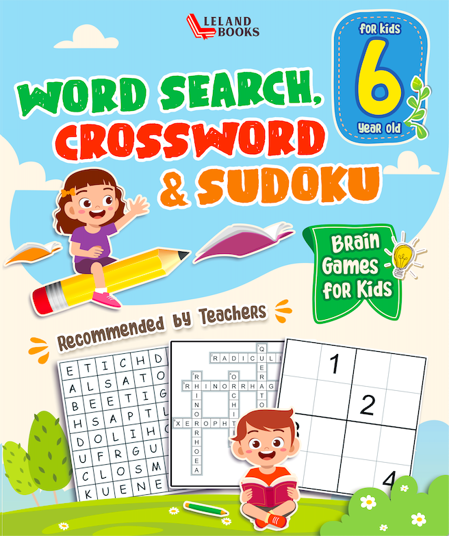 Activity Book Brain Teasers for Kids 8-12: Exercise Book with Different  Tasks, Sudoku, Mazes, Word Search, Scramble, Easy Level