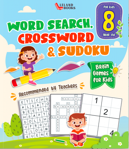 Brain games for 8-year-olds Word Search, Crossword & Sudoku (Brain Games for Clever Kids)