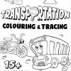 LelandBooks: Transportation Colouring and Tracing for Kids age 3-5